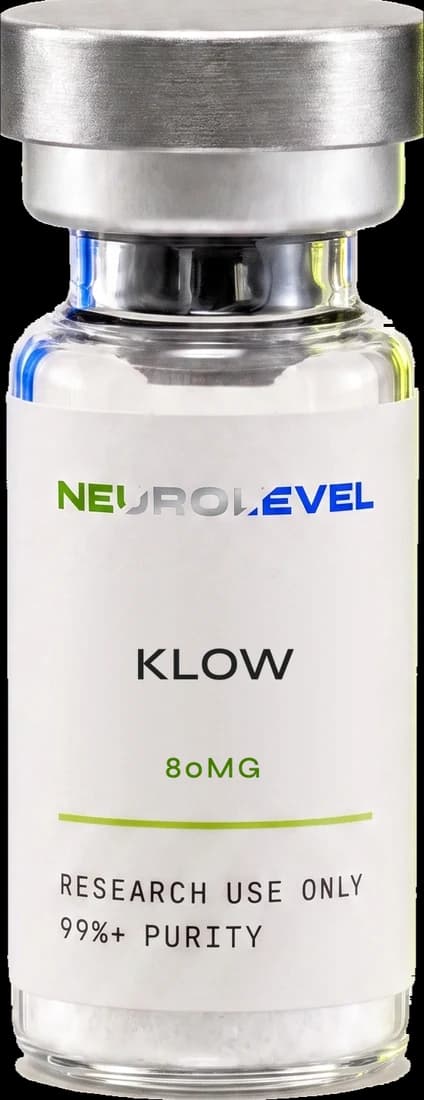 Neurolevel KLOW research vial, lyophilized powder, applied printed label